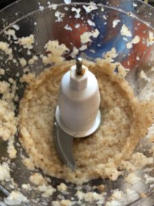 onions and garlic in food processor