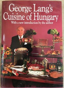 Cover of George Langs cookbook titled "Cuisine of Hungary"
