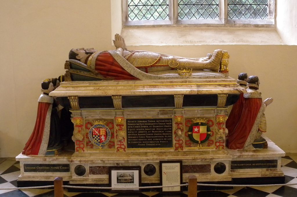 The tomb of Henry Howard at Framlingham Church