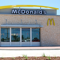 McDonald's building with the golden M logo